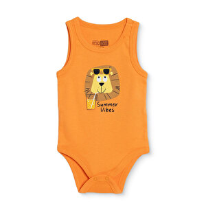 HelloBaby Atlet Body, Turuncu, 1 - 3 Ay