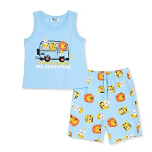 HelloBaby Atlet-Şort, Mavi, 3 - 6 Ay HelloBaby Atlet-Şort, Mavi, 3 - 6 Ay