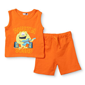 HelloBaby Atlet-Şort, Turuncu, 3 - 6 Ay