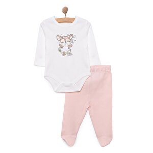 HelloBaby Ayı Baskılı Y, Ekru, Yenidoğan