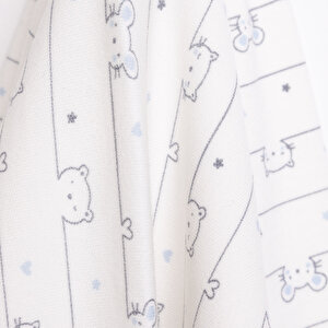 Ayı ve Tavşan Desenli Battaniye Ayı ve Tavşan Desenli Battaniye