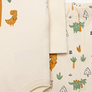 Ayıcık Baskılı Yenidoğan Uni Body-Patikli Alt-Şapka Unisex Ayıcık Baskılı Yenidoğan Uni Body-Patikli Alt-Şapka Unisex