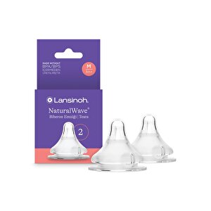 Lansinoh Natural Wave Biberon Emziği Ort