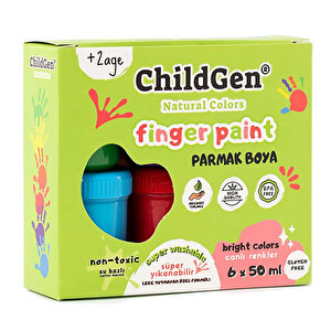 Childgen Doğal Parmak Boya Seti 6x50ml