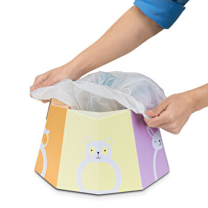 Karton Seyahat Lazımlığı Desenli Karton Seyahat Lazımlığı Desenli