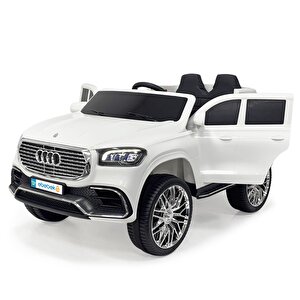 Big Rover Kumandalı Akülü Araba -Beyaz Gt 12v