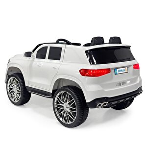 Big Rover Kumandalı Akülü Araba -Beyaz Gt 12v