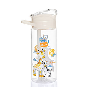 Desenli Pipetli Tritan Bebek Su Matarası 500 ml