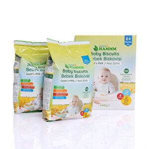 Hammm Keçi Sütlü Bebek Bisküvisi 400gr