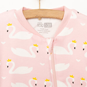 Kız Bebek Uyku Tulum İnterlok Fermuarlı 1 Tog Bisiklet Yaka Uzun Kol Kız Bebek Uyku Tulum İnterlok Fermuarlı 1 Tog Bisiklet Yaka Uzun Kol