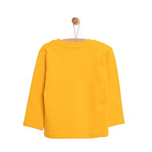 Unisex Tişört İnterlok Çıtçıtlı Bisiklet Yaka Uzun Kol