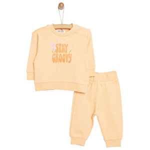 HelloBaby Basic Kız Yazı, Turuncu, 6 Ay