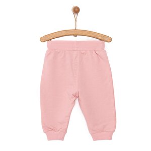 Kız Bebek Eşofman Alt Şardonlu Reçme Paça