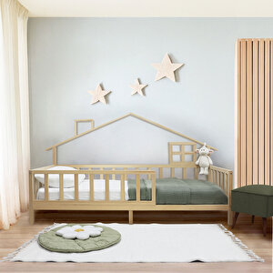 Arkası Çatılı Montessori Karyola 90x190 cm Arkası Çatılı Montessori Karyola 90x190 cm