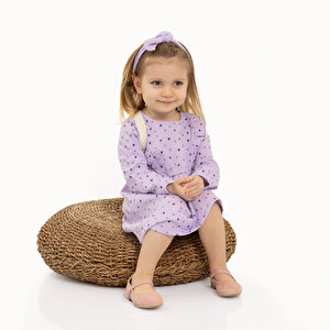 HelloBaby Basic Kız Kalp Des, Lila, 6 Ay