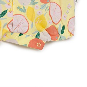 Yenidoğan Aloha Fırfırlı Kısa Tulum Kız Bebek