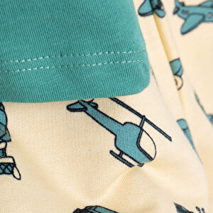 Basic Erkek Seyahat Baskılı Şortlu Takım Erkek Bebek