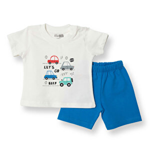 HelloBaby Baskılı Empirme 2, Mavi, 3 Ay