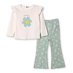 HelloBaby Bluz-Tayt, Ekru, 3 - 6 Ay