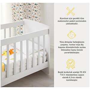 Crib2 Sallanabilir ve Sabitlenebilir Beşik 60x120 cm