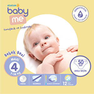baby&me Maxi 4 Numara Bebek Bez, 4 Beden
