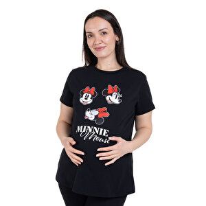 Baby Mom Hamile Kısa K, Siyah Baskılı, S