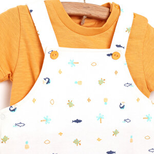 Baby Shark Salopet-Tshirt Takım Erkek Bebek