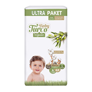 Baby Turco Doğadan Ultra 6 Beden,64 Adet