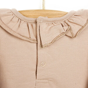 Winter Girl  Yaka Detaylı Sweatshirt- Damalı Pantolon Takım