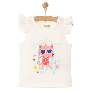 HelloBaby Basic Atlet Tshirt, Ekru, 9 Ay