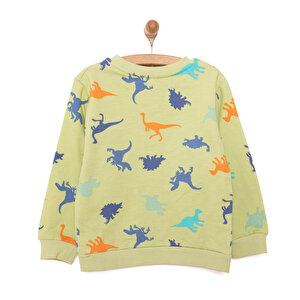 Basic Az Şardonlu Aslan Desenli Sweatshirt Erkek Bebek Basic Az Şardonlu Aslan Desenli Sweatshirt Erkek Bebek