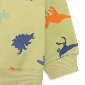 Basic Az Şardonlu Aslan Desenli Sweatshirt Erkek Bebek Basic Az Şardonlu Aslan Desenli Sweatshirt Erkek Bebek