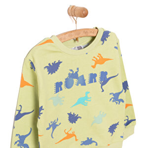 Basic Az Şardonlu Aslan Desenli Sweatshirt Erkek Bebek Basic Az Şardonlu Aslan Desenli Sweatshirt Erkek Bebek