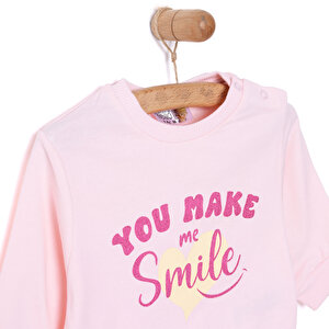 Basic Az Şardonlu Aslan Desenli Sweatshirt Kız Bebek Basic Az Şardonlu Aslan Desenli Sweatshirt Kız Bebek