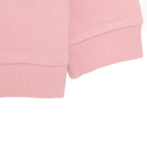 Kız Bebek Sweatshirt Şardonlu Bisiklet Yaka Uzun Kol Pudra Kız Bebek Sweatshirt Şardonlu Bisiklet Yaka Uzun Kol Pudra