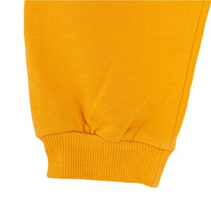 Erkek Bebek Eşofman Alt Şardonlu Kumaş Ribana Paça Gri