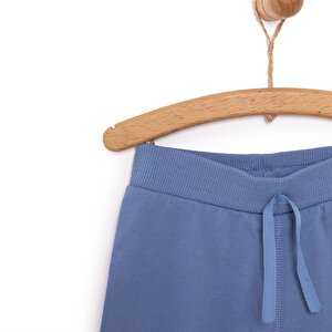 Erkek Bebek Eşofman Alt Şardonlu Kumaş İpli Ribanalı Paça