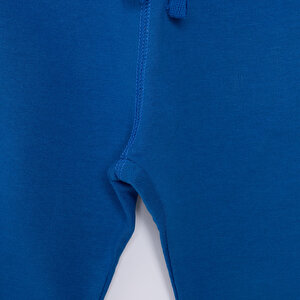 Erkek Bebek Eşofman Alt İki İplik Kumaş İpli Ribanalı Paça