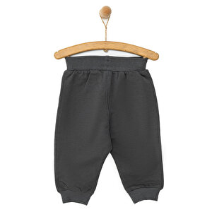 Erkek Bebek Eşofman Alt Basic Şardonlu Ribanalı Paça