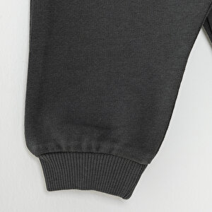 Erkek Bebek Eşofman Alt Basic Şardonlu Ribanalı Paça