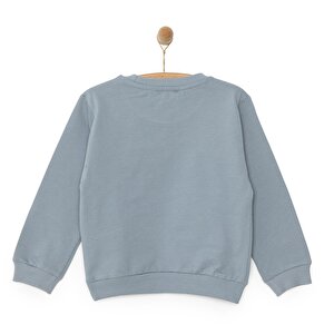 Basic Az Şardonlu Kutup Ayısı Desenli Sweatshirt Erkek Bebek