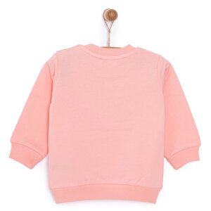 Basic Az Şardonlu Papatya Desenli Sweatshirt Kız Bebek Basic Az Şardonlu Papatya Desenli Sweatshirt Kız Bebek