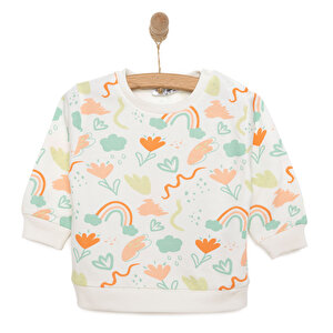 HelloBaby Sweatshirt, Desenli, 6 Ay