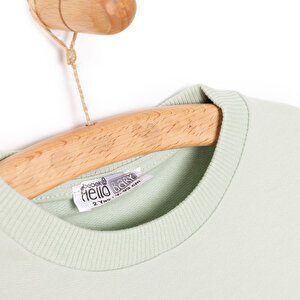 Kız Bebek Sweatshirt Şardonlu Sincap Desenli Bisiklet Yaka Uzun Kol Mint Kız Bebek Sweatshirt Şardonlu Sincap Desenli Bisiklet Yaka Uzun Kol Mint