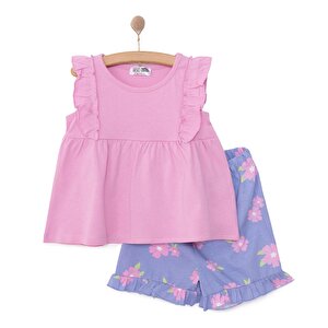 HelloBaby Basic Bluz-Şort, Purple|, 6 Ay