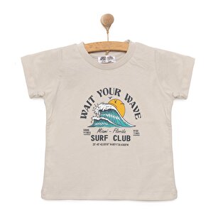 HelloBaby Basic Dalga Baskılı, Gri, 6 Ay