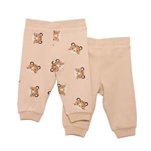 Basic Erkek Ayıcık Baskılı 2li Patiksiz Alt Erkek Bebek Basic Erkek Ayıcık Baskılı 2li Patiksiz Alt Erkek Bebek