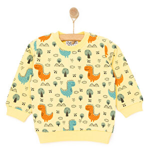 HelloBaby Basic Sweatshir, Desenli, 6 Ay