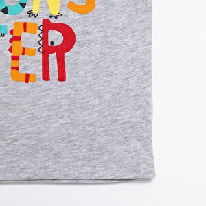 Basic Erkek Canavar Baskılı Atlet Tshirt Erkek Bebek Basic Erkek Canavar Baskılı Atlet Tshirt Erkek Bebek