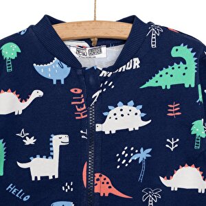 Basic Erkek Dinozor Desenli Eşofman Takımı Erkek Bebek